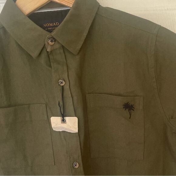 Nomad by |Craft + Flow| Boys Button Down Short-sleeved Big Boy 14/16 100% Cotton - Picture 3 of 7